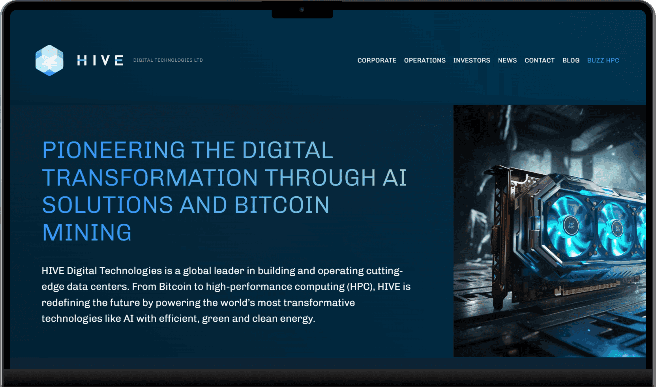 Hive Digital Technologies story